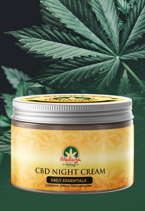Malaya Hemp CBD Night Cream 300mg – Organic Anti-Aging Moisturizer