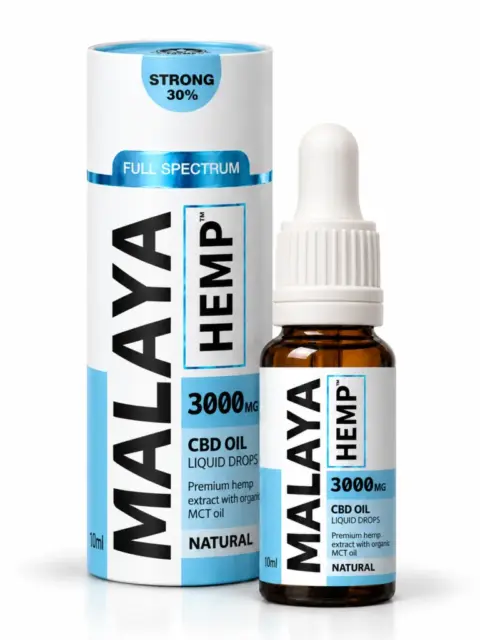 Malaya Hemp™ 3000mg 30% CBD Oil Natural Flavour – 10ml